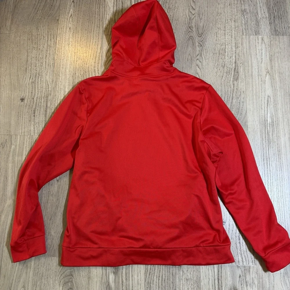 Nike‎ Jordan Dri-FIT Air Fleece Size L Pullover Hoodie Gym Red Jump man Pockets